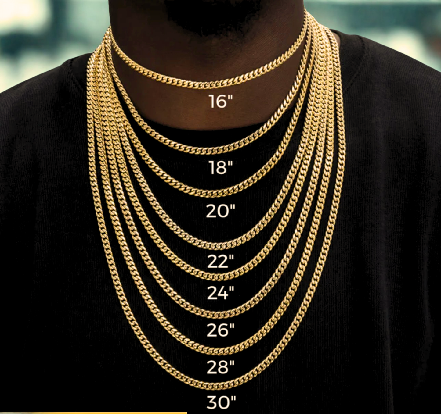 16MM Miami Cuban Chain In 18K Yellow Gold
