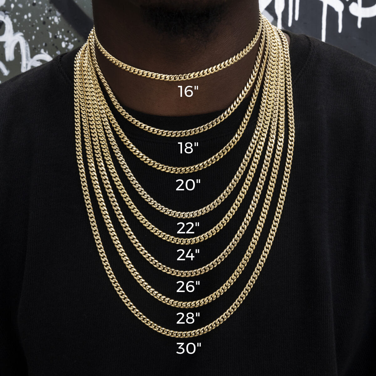 Diamond Tennis Chain in White Gold- 5mm