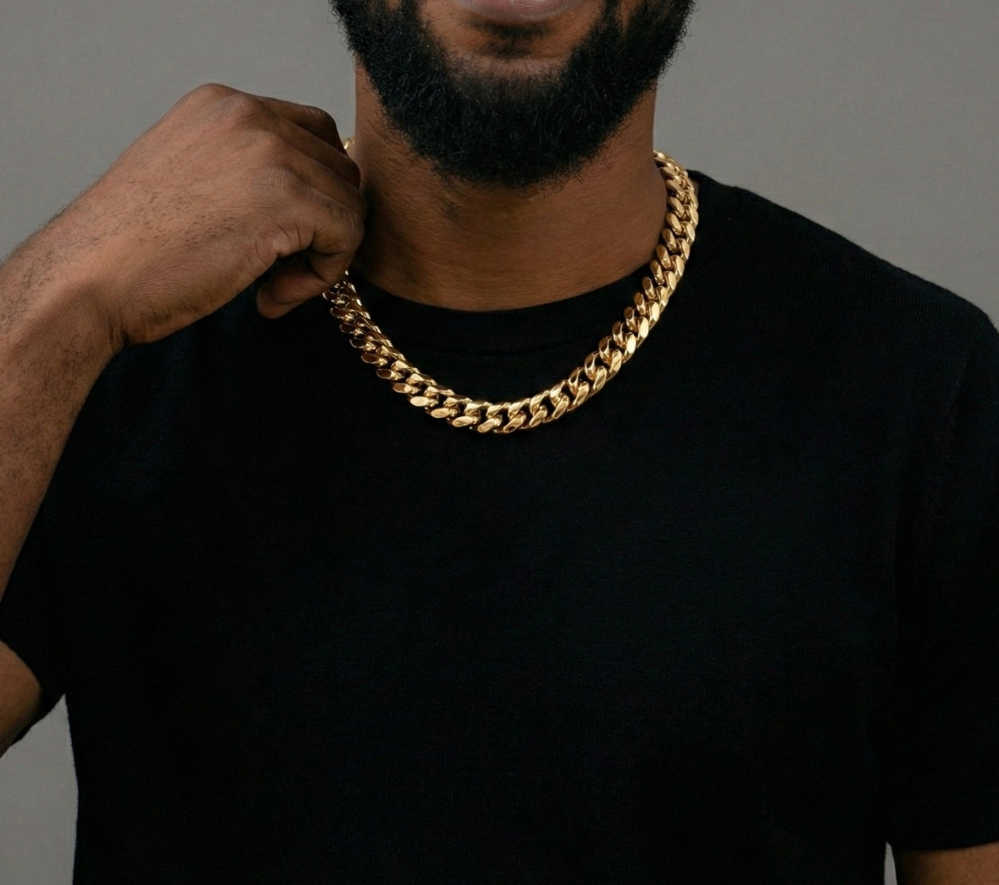 16MM Miami Cuban Chain In 18K Yellow Gold