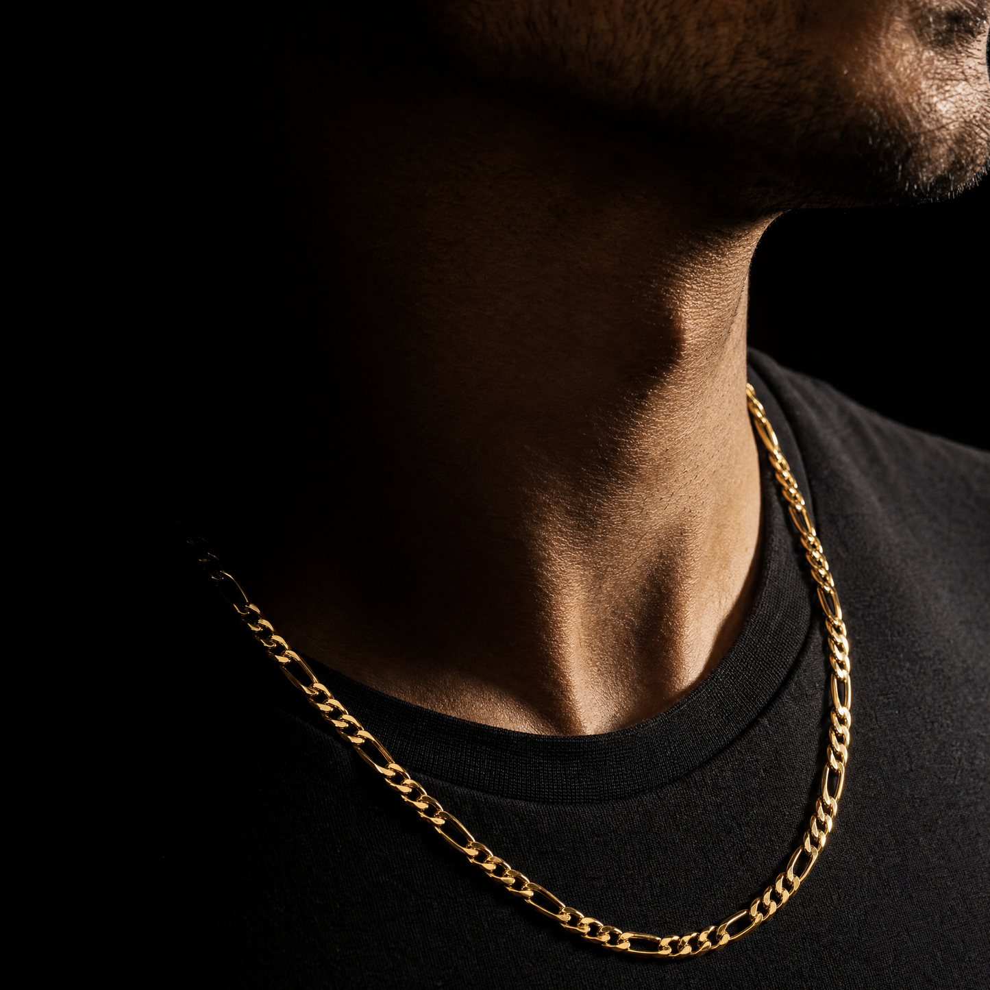 Figaro chain necklace on-model lifestyle shot